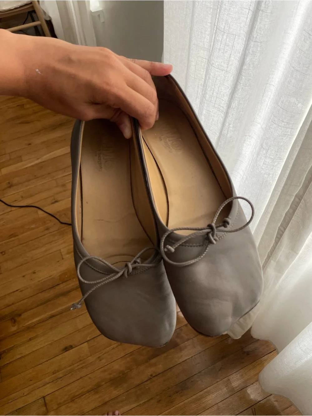 MM6 Maison Margiela Anatomic Ballet Flats - Picture 1 of 4